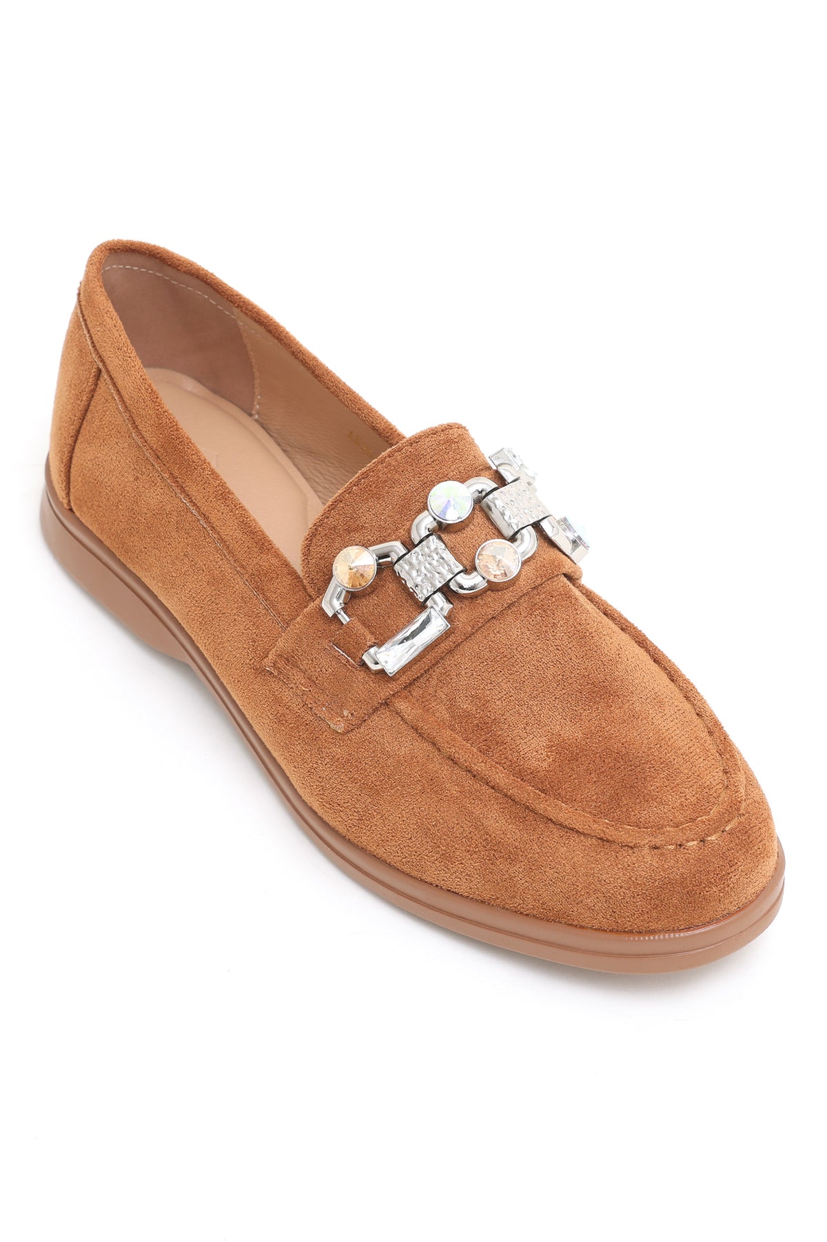 SUEDE SLIPONS-CAMEL
