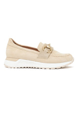 RIDER LOAFER – METAL LINK & SNEAKER SOLE-KHAKI