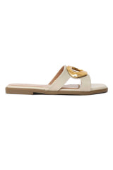 GLEAM ARC CURVE SLIDE-BEIGE