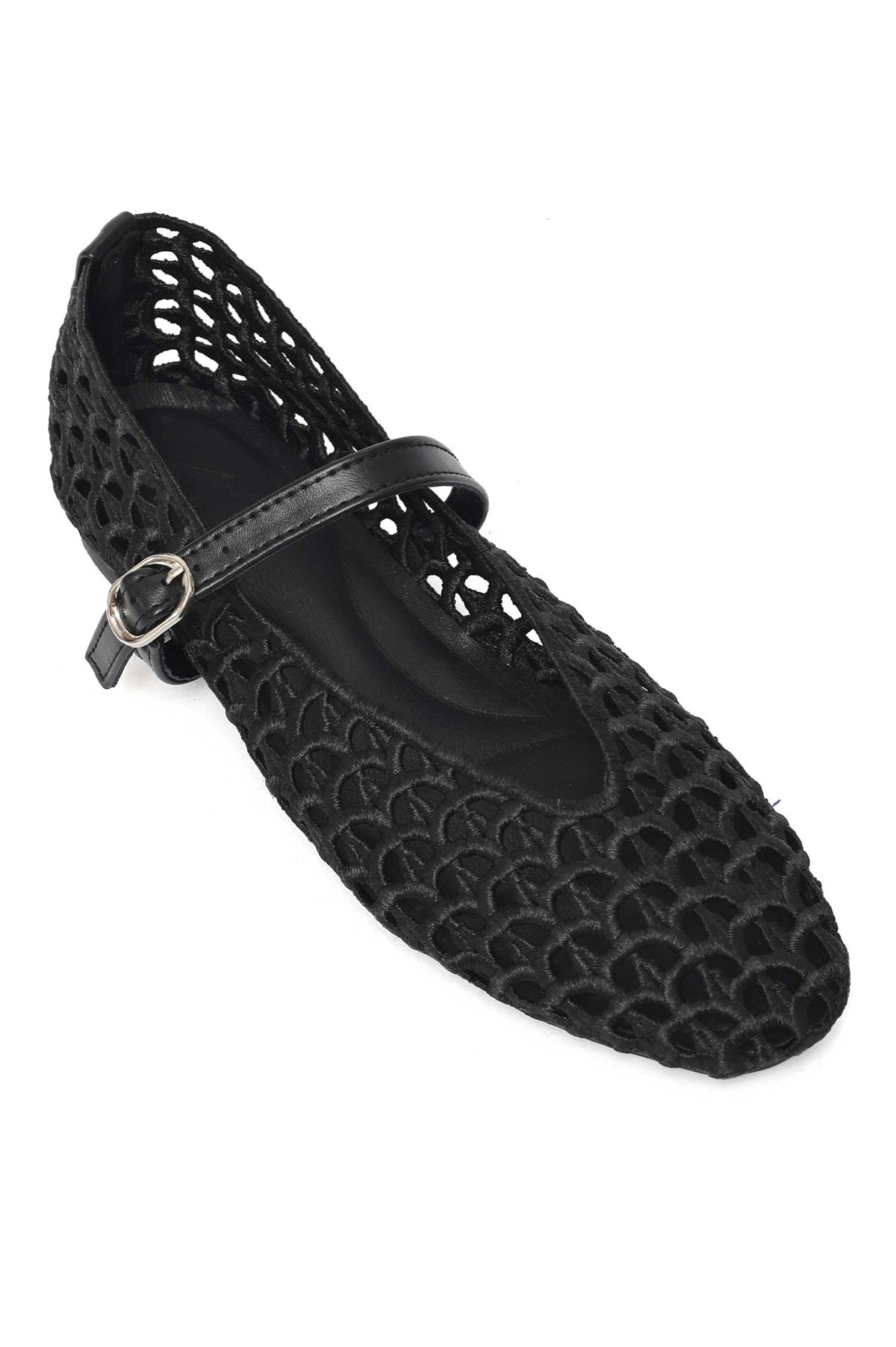 MESH TWIST FLAT-BLACK