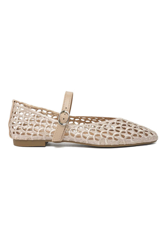 MESH TWIST FLAT-KHAKI