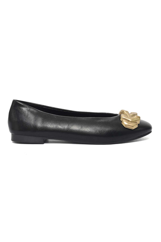 BOLD BALLERINA FLAT-BLACK