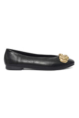 BOLD BALLERINA FLAT-BLACK