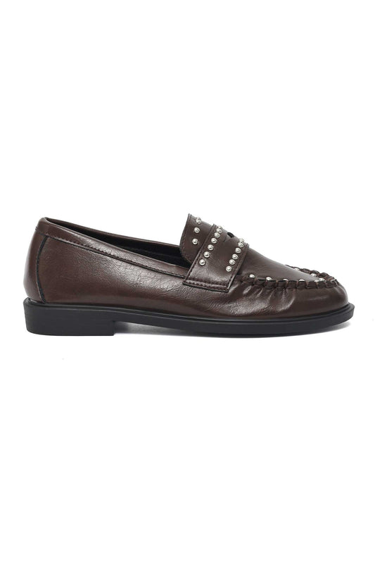 FORTUNE MULE LOAFER-BROWN