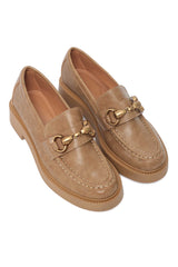 CLASSIC CHAIN LOAFER-KHAKI