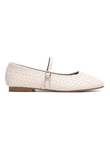 PROVENCE WOVEN MARY JANE FLAT-BEIGE