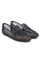 VENICE CRYSTAL MESH LOAFER-BLACK