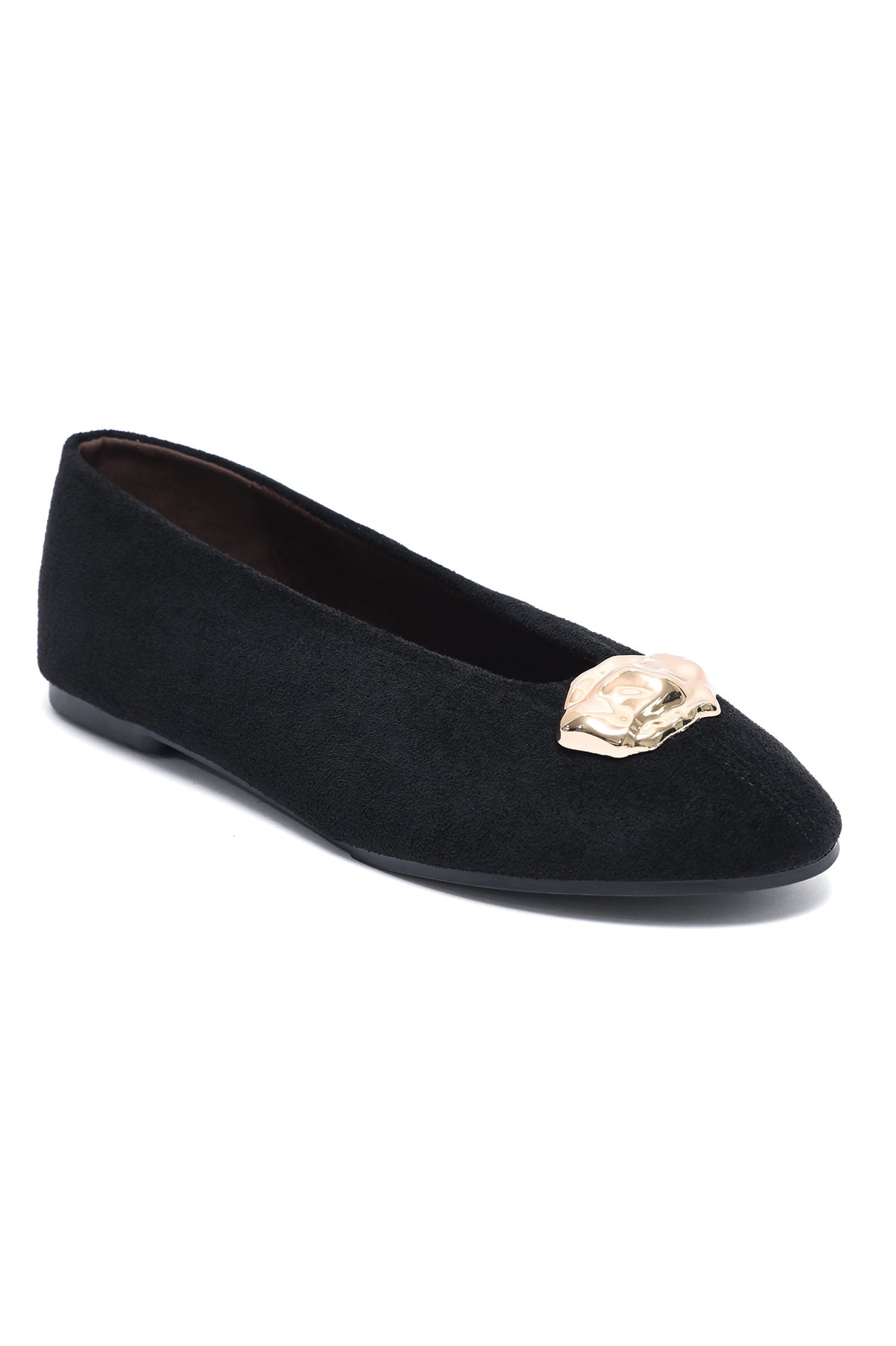 AURELIA GOLD ACCENT BALLERINA-BLACK