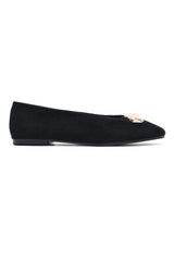 AURELIA GOLD ACCENT BALLERINA-BLACK
