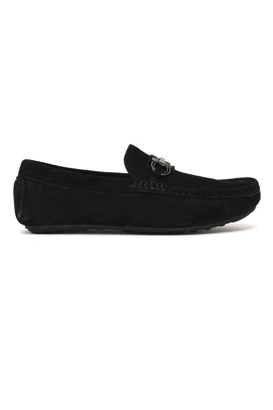 VAULT LOAFER – SUEDE MOCCASIN-BLACK