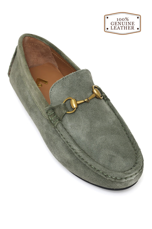 TUSCAN BIT LOAFER – CLASSIC SUEDE-OLIVE