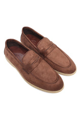 SUEDE STYLE WALKERS-BROWN