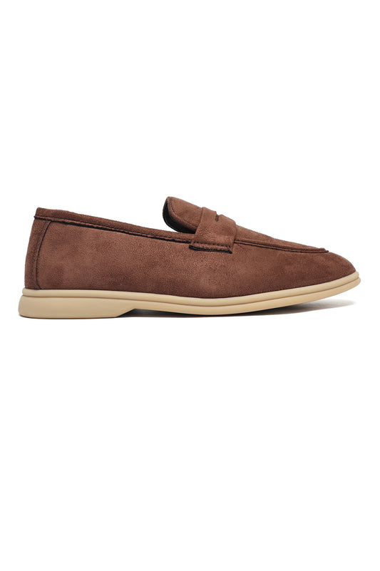 SUEDE STYLE WALKERS-BROWN