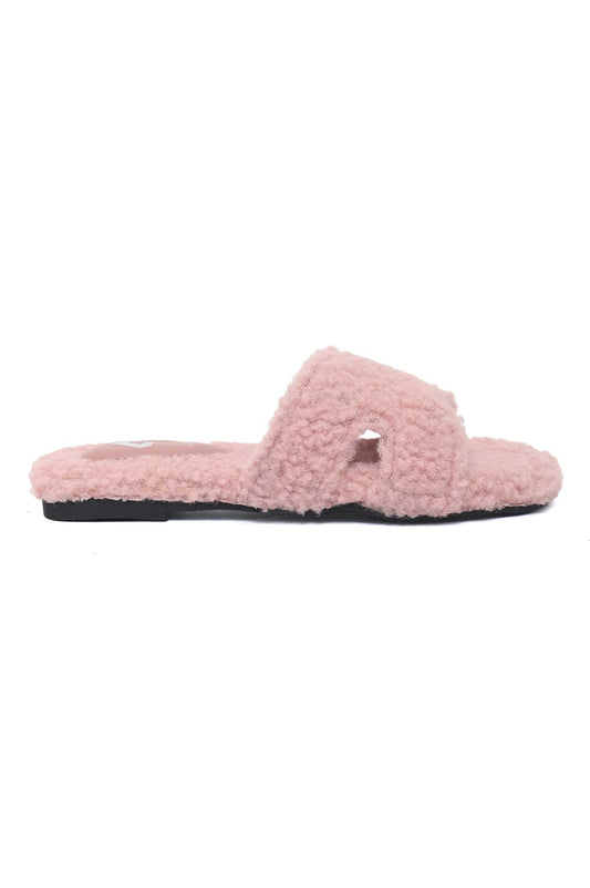 CLOUDWALK FUR SLIDE-PINK