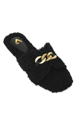 COCOON CHAIN SLIDE-BLACK