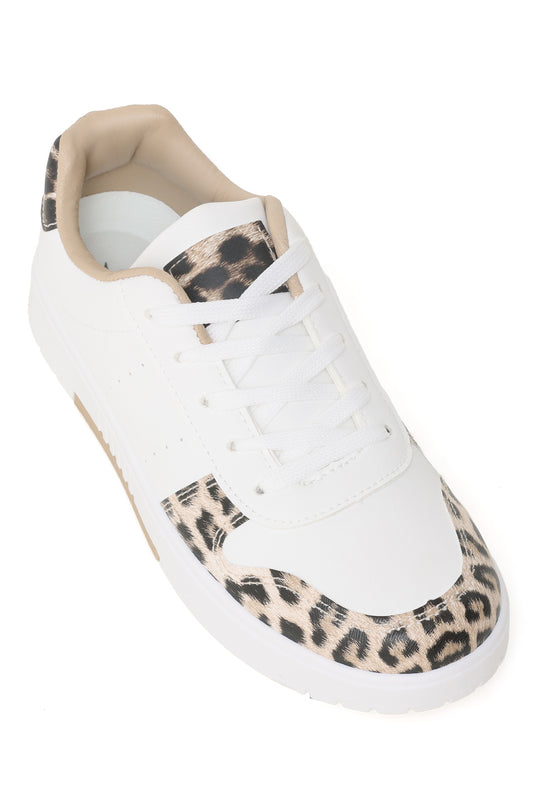 PRINTED SNEAKERS-WHITE