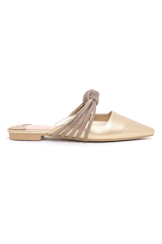 KNOTTED MULES-GOLD
