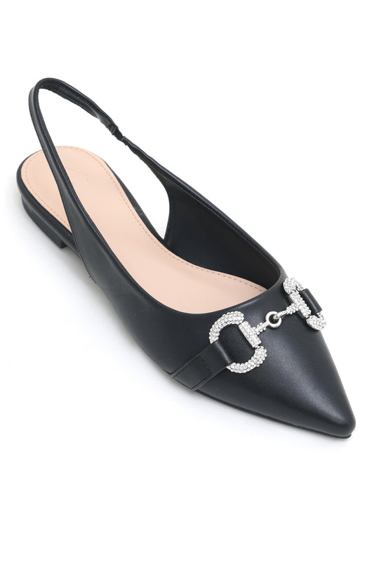 SLINGBACK HEELS-BLACK