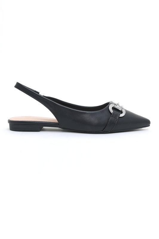 SLINGBACK HEELS-BLACK