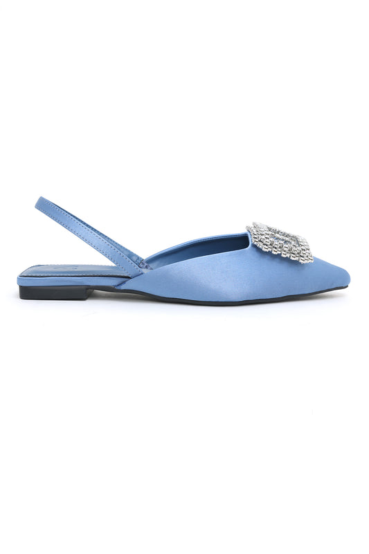 SLINGBACK MULES-BLUE