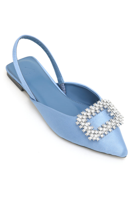 SLINGBACK MULES-BLUE