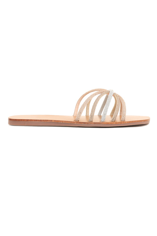 SLEEK STRIDE SLIDES-CHAMPAGNE