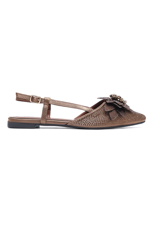 PETAL FLARE FLAT-BROWN