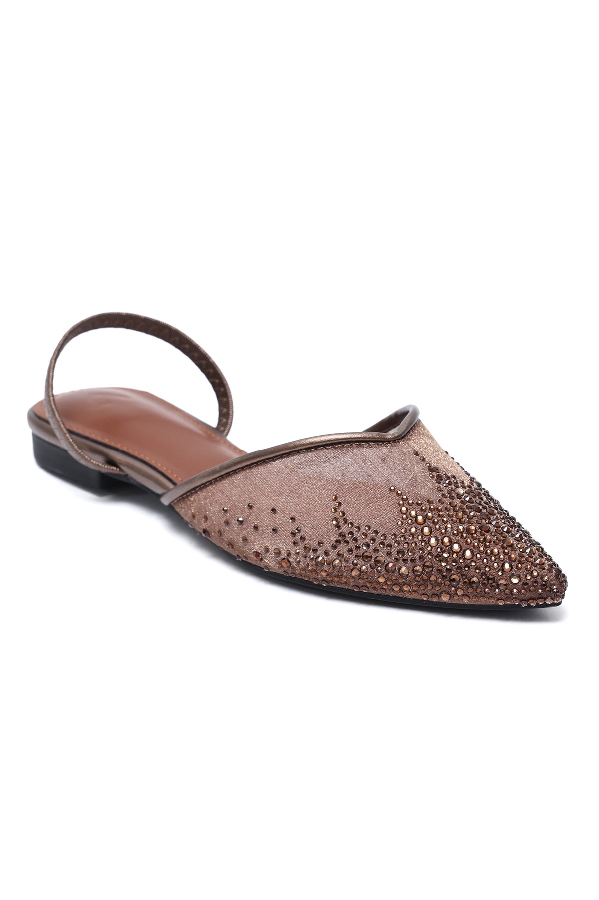 SHIMMER CREST SLINGBACK-BROWN