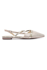 TWILIGHT CRYSTAL SLINGBACK-GOLD