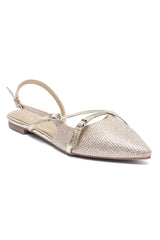 TWILIGHT CRYSTAL SLINGBACK-GOLD