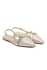 TWILIGHT CRYSTAL SLINGBACK-GOLD