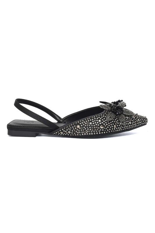 FESTIVE DELICATE SLINGBACK-BLACK