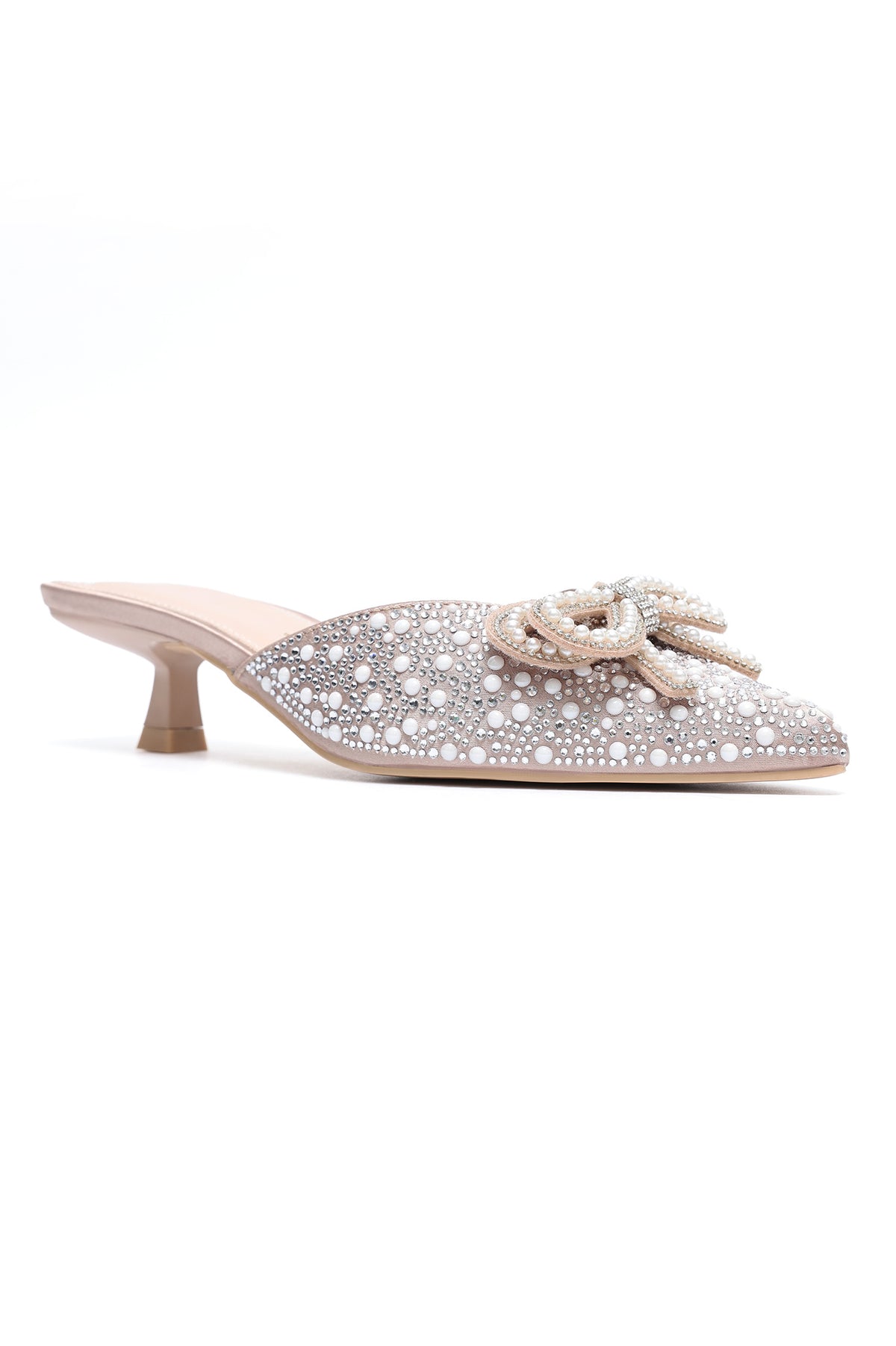 PEARL FROST GLIMMER HEEL-BEIGE