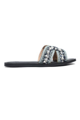 ORNAMENTAL FLAT SLIDE-BLACK