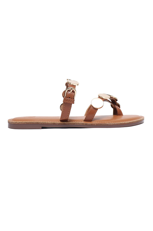 CASUAL ELEGANT SLIDE-CAMEL