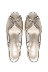 GOLD GLAM SLINGBACKS