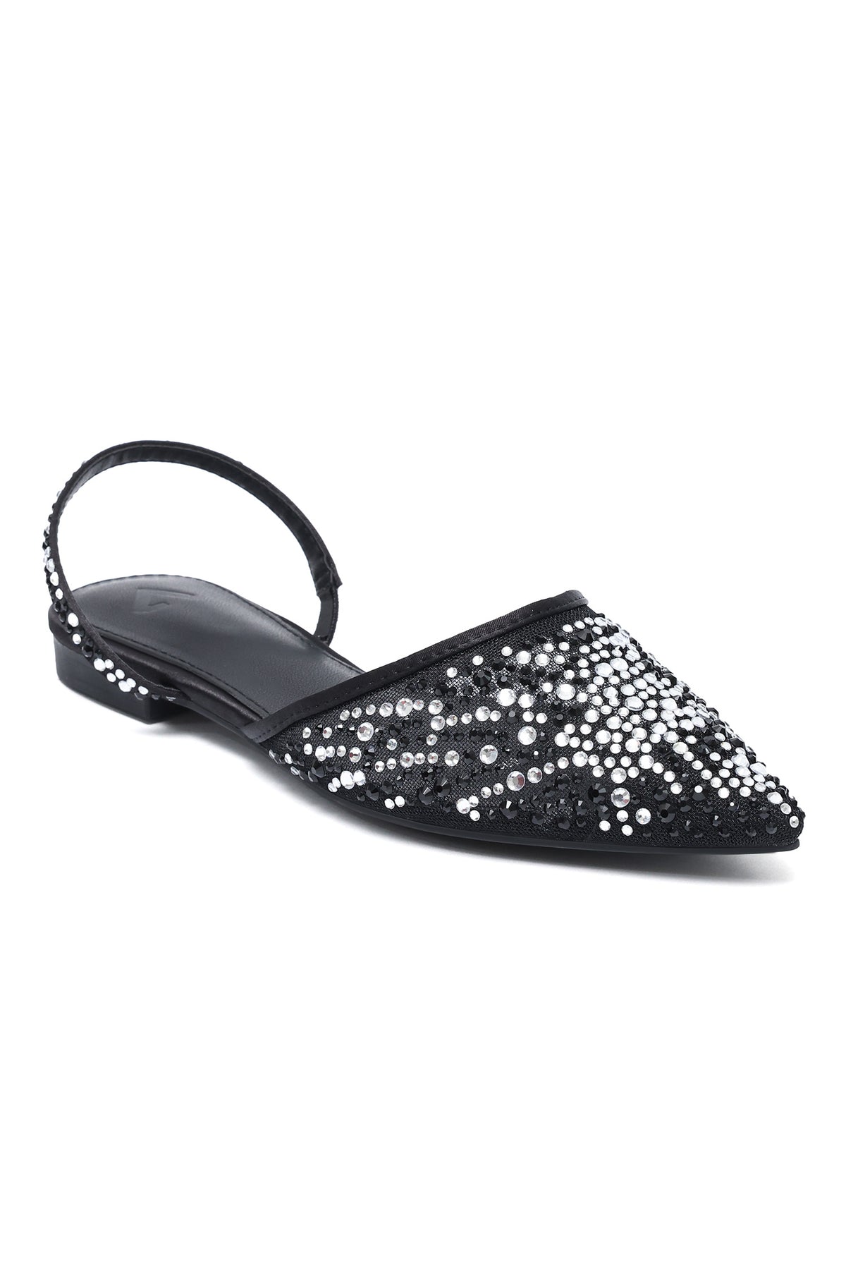 STARDUST POINTED SLINBACKS-BLACK