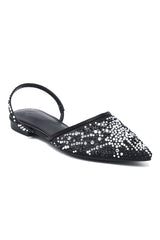 STARDUST POINTED SLINBACKS-BLACK