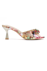 JEWEL CLUSTER FLARE SANDAL-MULTI