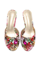 JEWEL CLUSTER FLARE SANDAL-MULTI