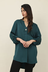 GRACE FLOW SHIRT-GREEN