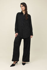 ROSEWELL TEXTURE CO-ORD SET-BLACK