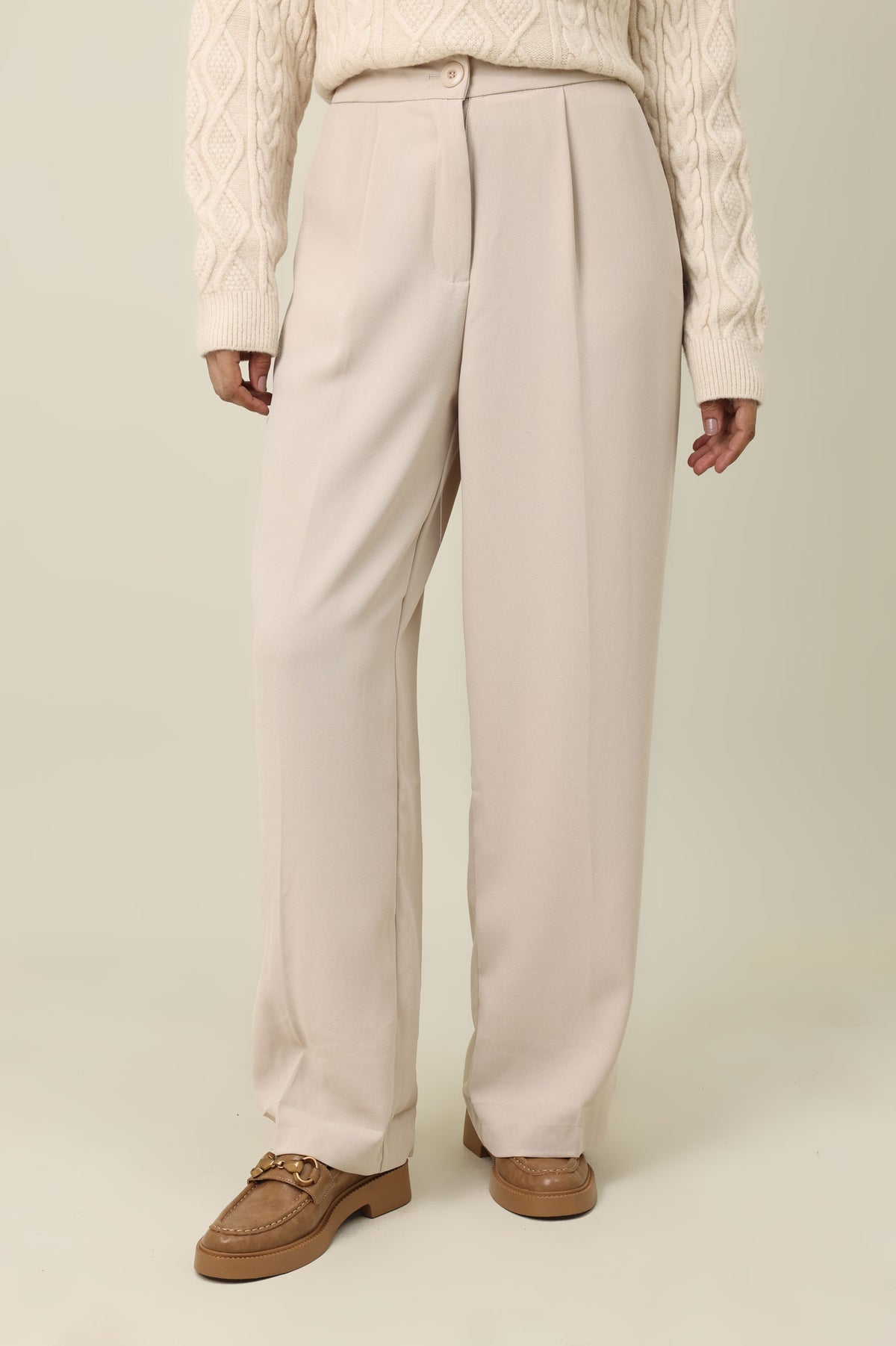 IVY SOFT FRONT BOTTOM-BEIGE