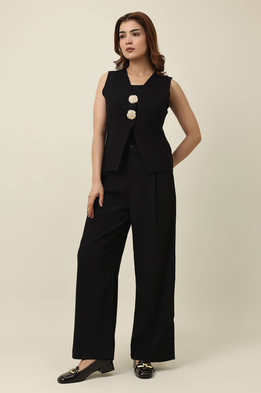 WIDE RELAX TROUSER-BLACK