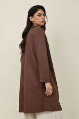 SUEDE OVERCOAT-COFFEE