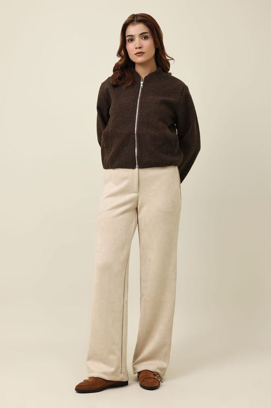 STRAIGHT SHAPE SCULPT BOTTOM-BEIGE