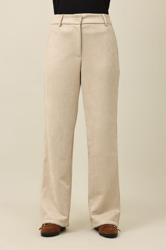 STRAIGHT SHAPE SCULPT BOTTOM-BEIGE