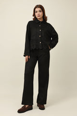 STRAIGHT SHAPE SCULPT BOTTOM-BLACK