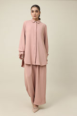 EASELINE FLUID CO-ORD SET-PINK