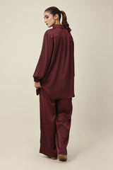 FORMIA MODERN CO-ORD SET-BURGUNDY